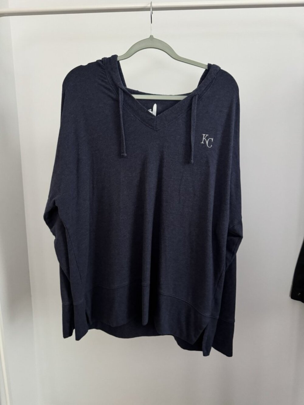 Johnnie-O KC Royals Women's Hoodie XL Navy Soft Stretch Pullover